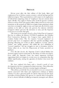 Labor and Employment Law in Indian Country Preface